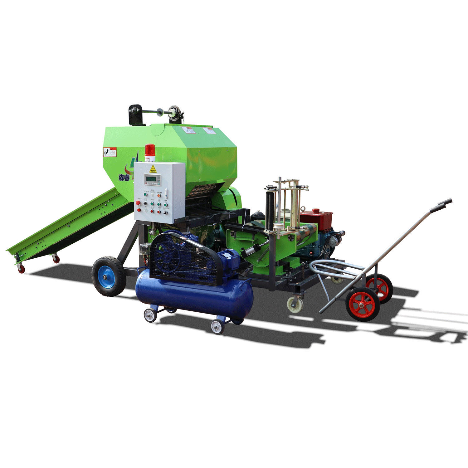 ڈیزل سے چلنے والے سرکلر بیلرز فارموں کے لیے موزوں ہیں۔