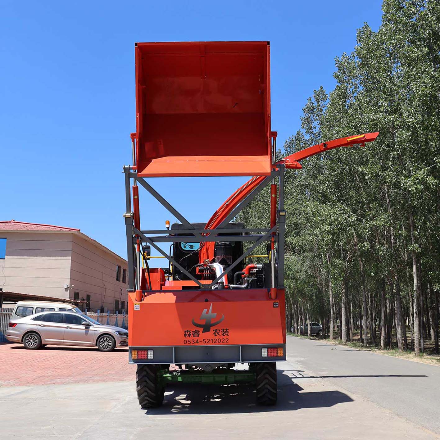 Máquina picadora de ensilaje de maíz multifuncional de 6 filas
