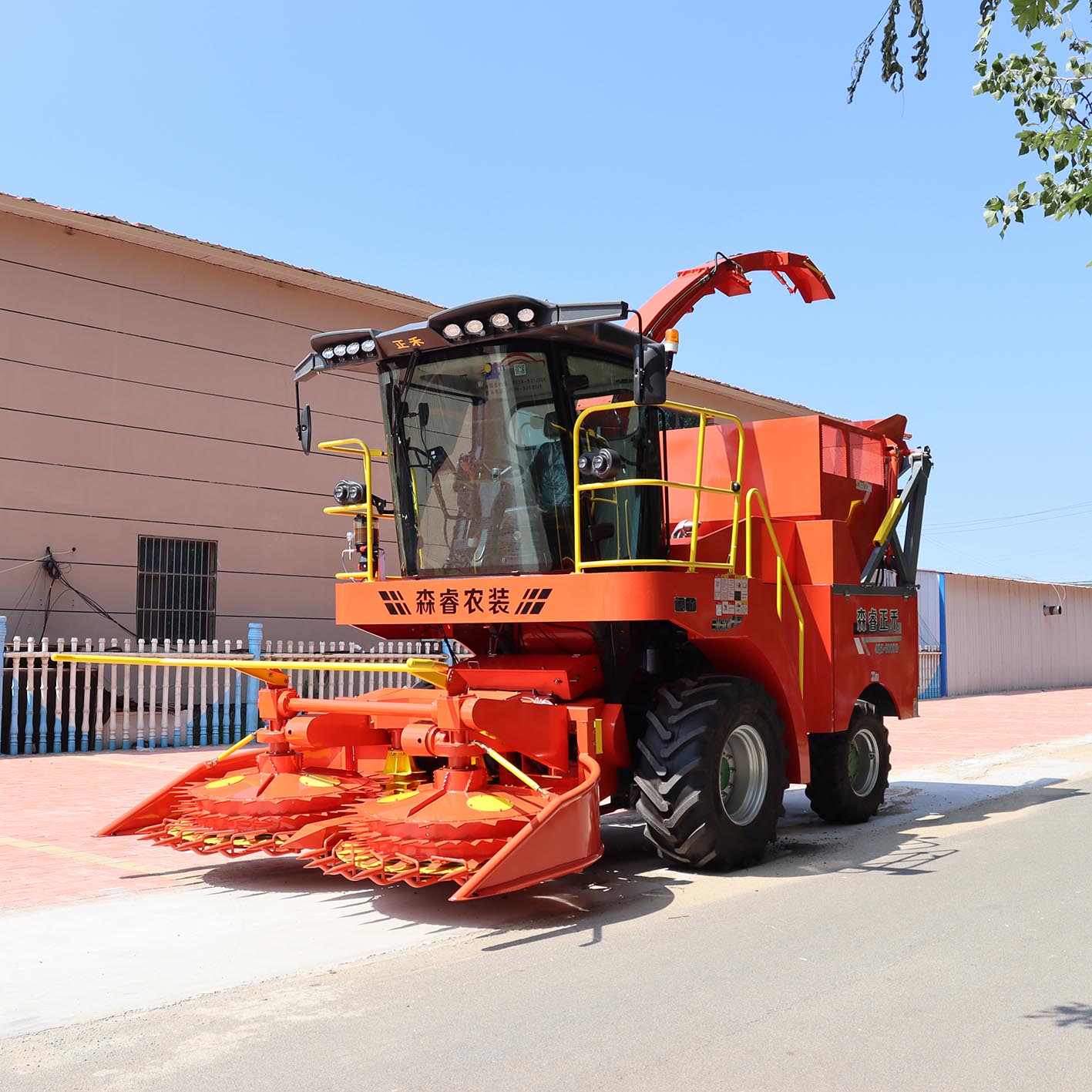 Máquina picadora de ensilaje de maíz multifuncional de 6 filas