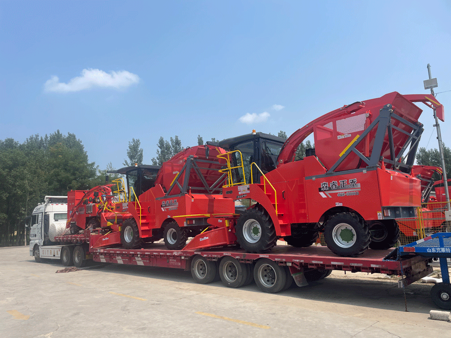 ¡La ensiladora autopropulsada 4QZ-3000B está cargada y enviada! ¡La ensiladora autopropulsada 4QZ-3000B está cargada y enviada!