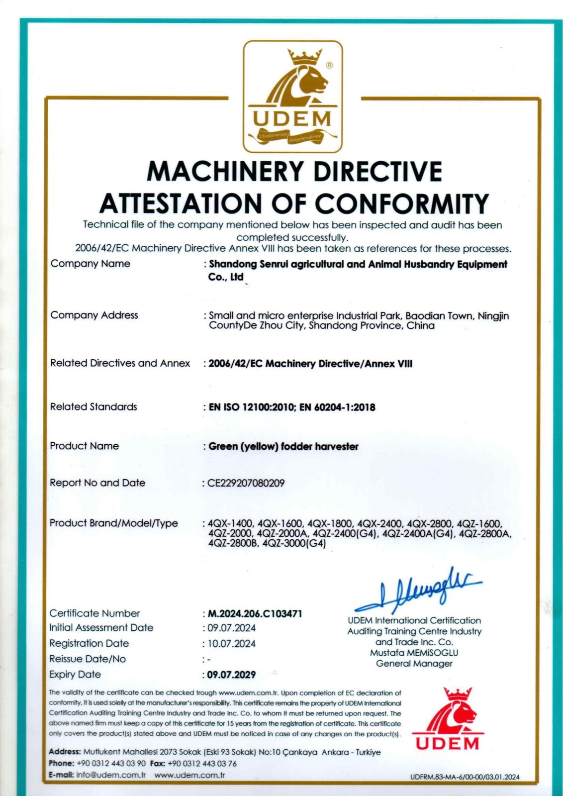 1270mm Small Tractor Forage Harvesting