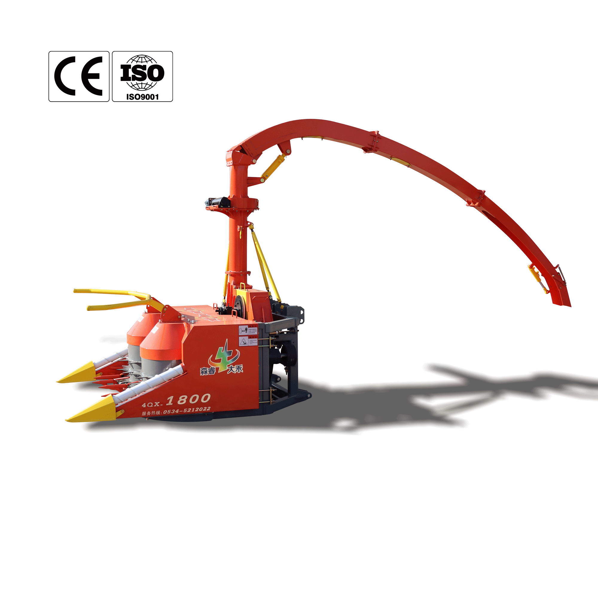 Factory Supply 4Qx‑1800 Durable Tractor Mounted Silage Harvester For Hilly Sloping Land Complex Farm Terrain