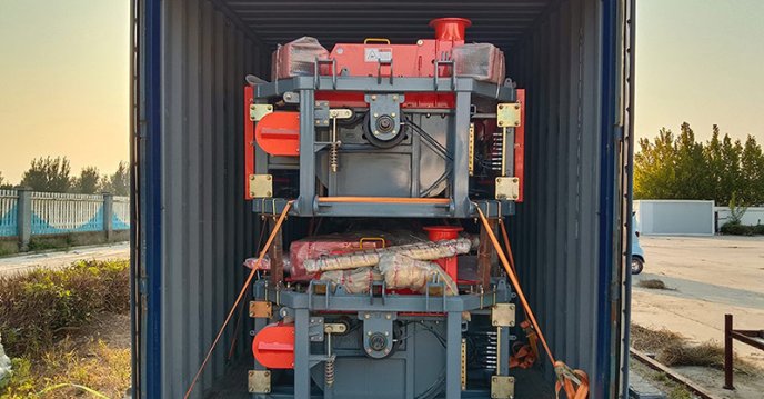 Dahe series hanging green fodder harvester 4QX-1800 export container