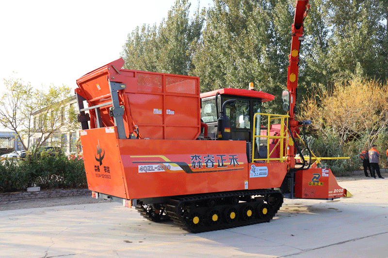 Máy thu hoạch rơm ngô Crawler 2.020m