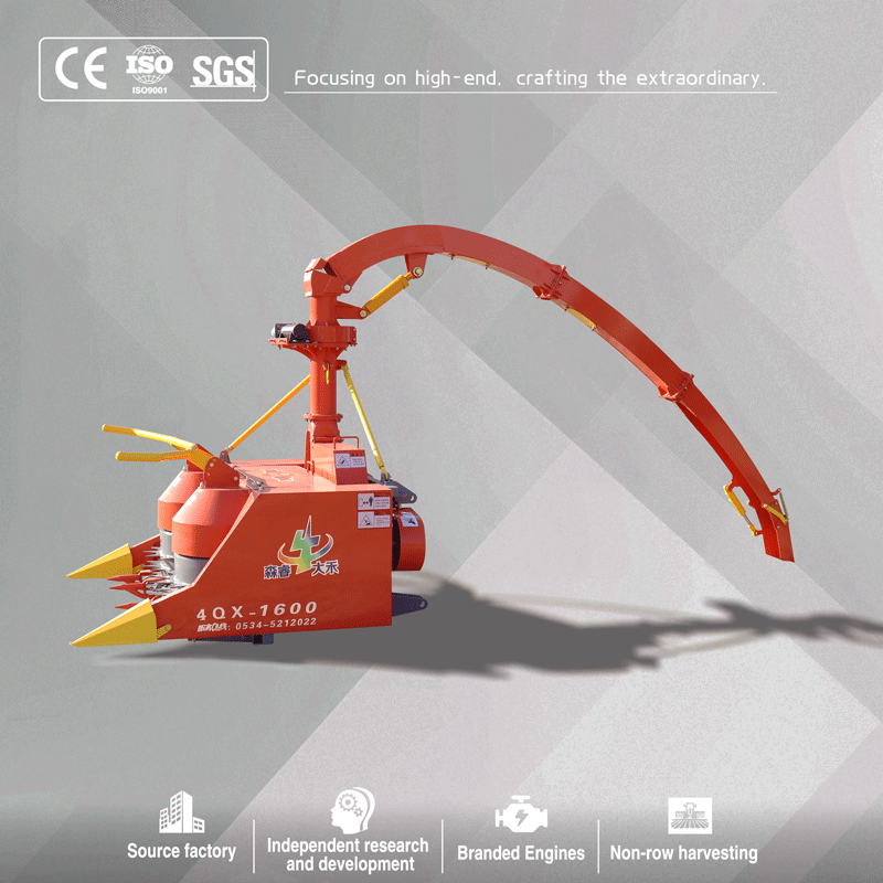 Agricultural 4Qx-1600 Durable Fully Automatic Lightweight Boasts Compact Mounted Forage Harvester For Silage Making