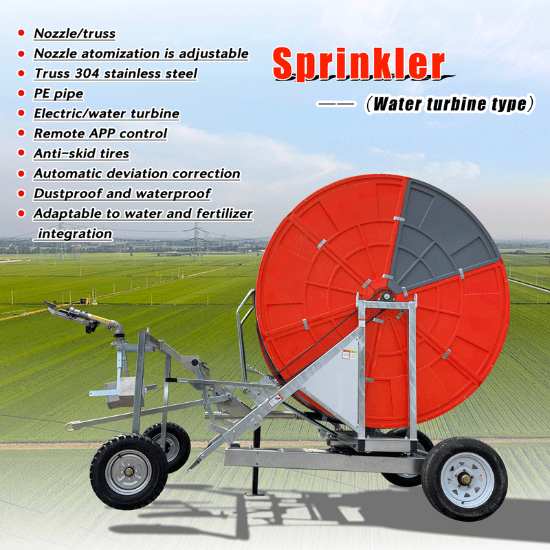Mobile Hose Watering Sprinkler Equipment for Farm