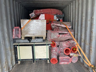 Entrega de contenedores de cosechadora de forraje verde, ¡sin preocupaciones durante todo el proceso!