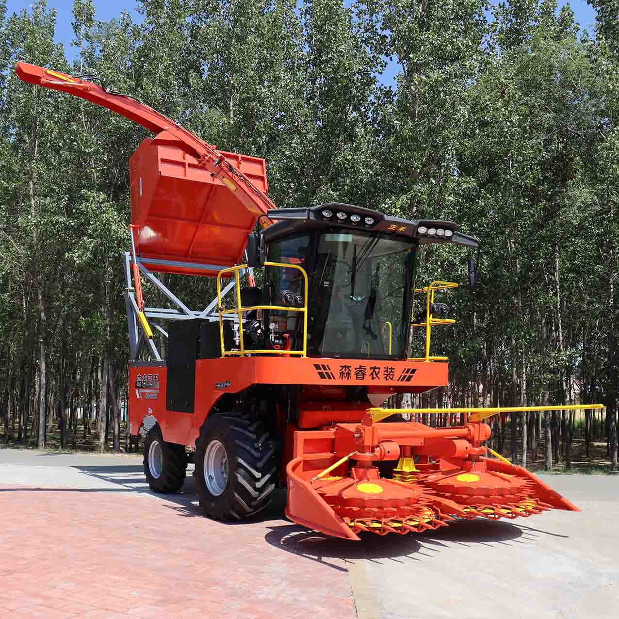 Máquina picadora de ensilaje de maíz multifuncional de 6 filas