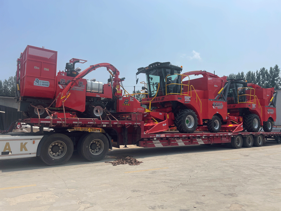 ¡La ensiladora autopropulsada 4QZ-3000B está cargada y enviada! ¡La ensiladora autopropulsada 4QZ-3000B está cargada y enviada!