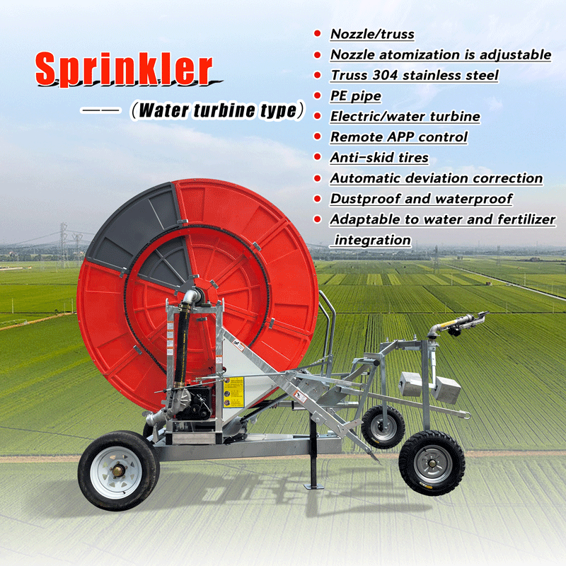 Mobile Hose Watering Sprinkler Equipment for Farm